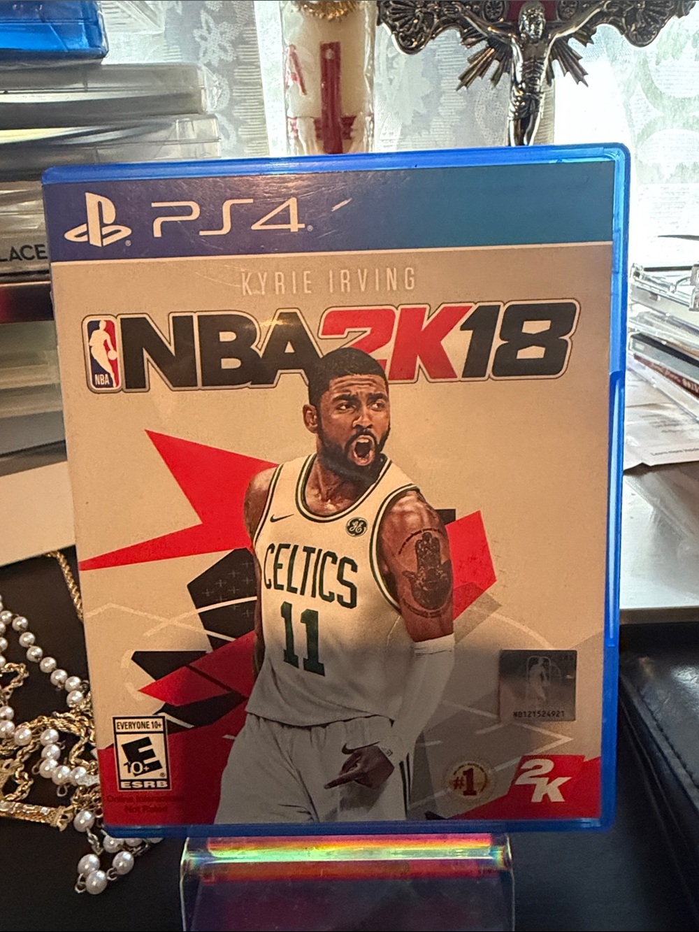 NBA 2K18 PS4 Video Game - Kyrie Irving Celtics (White)